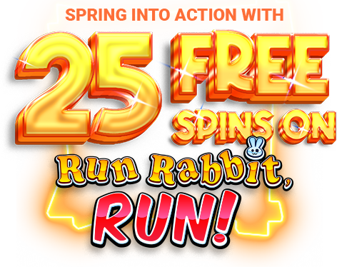 Zoome 25 Free Spins on Run Rabbit, Run